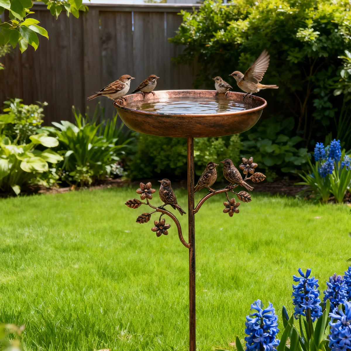 The bird bath from a second angle